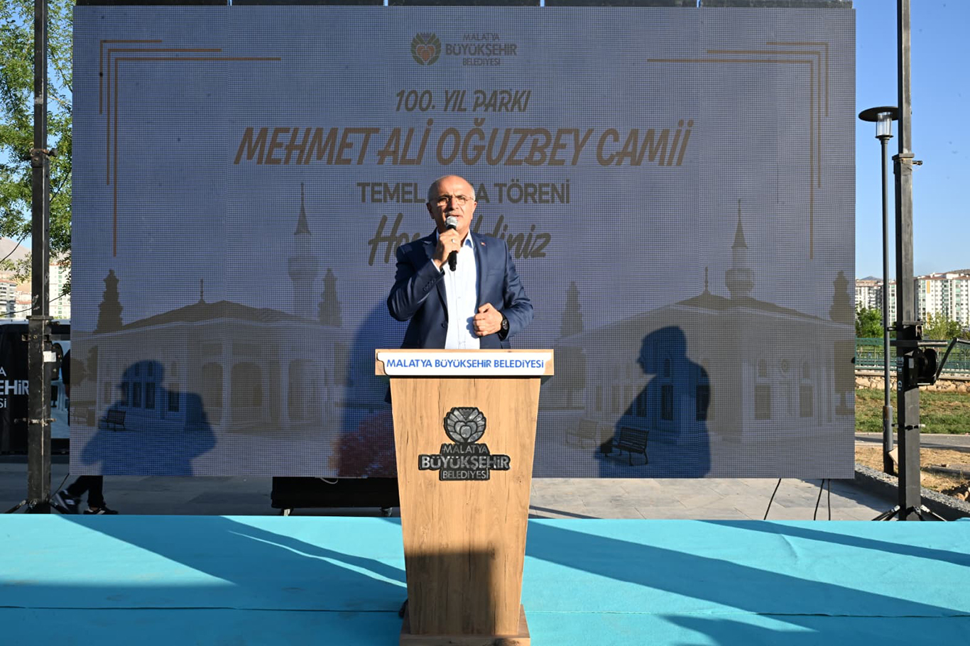 Malatya'da 100. Yıl Kent Parkı'nda cami yapımına başlandı