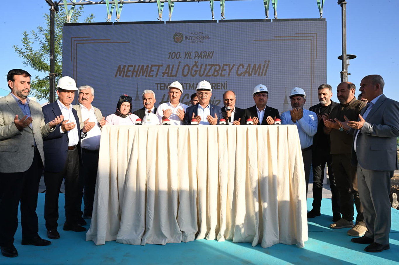 Malatya'da 100. Yıl Kent Parkı'nda cami yapımına başlandı