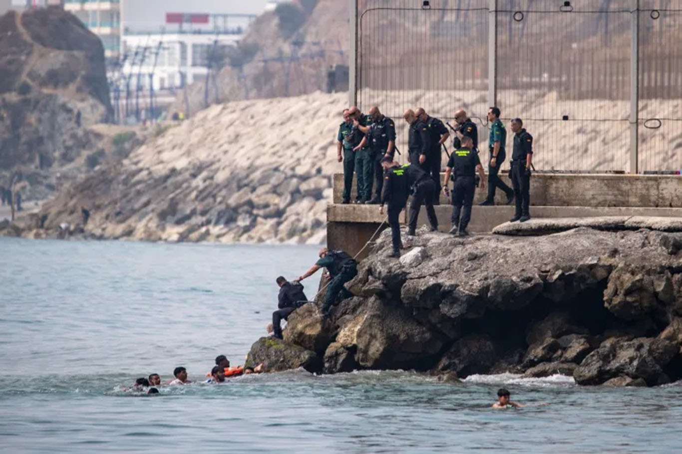 18 migrants die trying to cross to Spanish enclave of Ceuta from Morocco