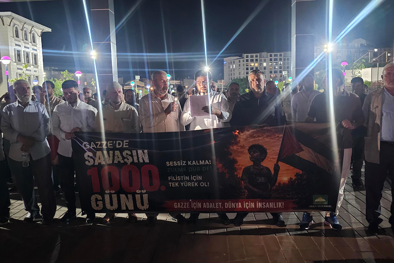 Muş'tan Gazze katliamına tepki: 1000 günlük vahşete sessiz kalanlar hesap verecek