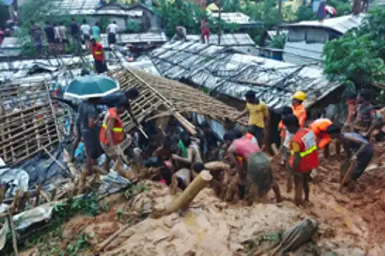 9 killed in landslides at Bangladesh's Rohingya refugee camps