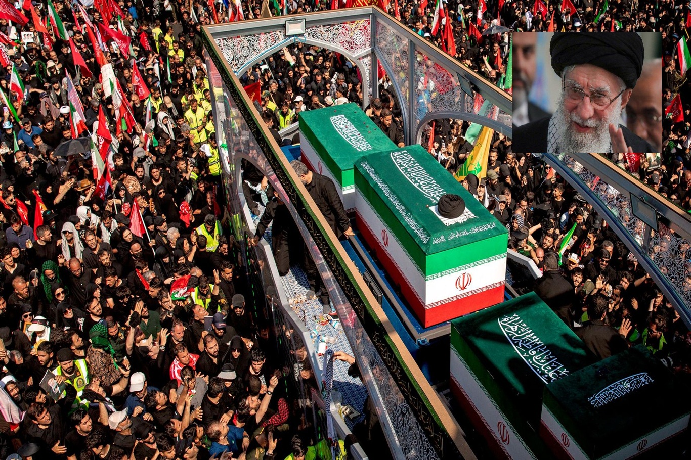 Rêberê Mezin ê Şoreşa Îslamî ya Îranê, Şehîd Ayetullah Elî Xameneî, li Îraqê tê oxirkirin