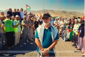 قافلة فلسطين : أوقفنا عند الحدود العراقية بشكل مخالف للقانون الدولي