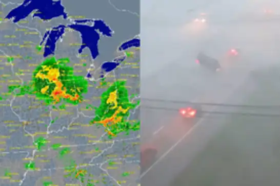 Chicago'da hayat felç oldu: Hortumlar ve fırtına geniş çaplı hasara yol açtı