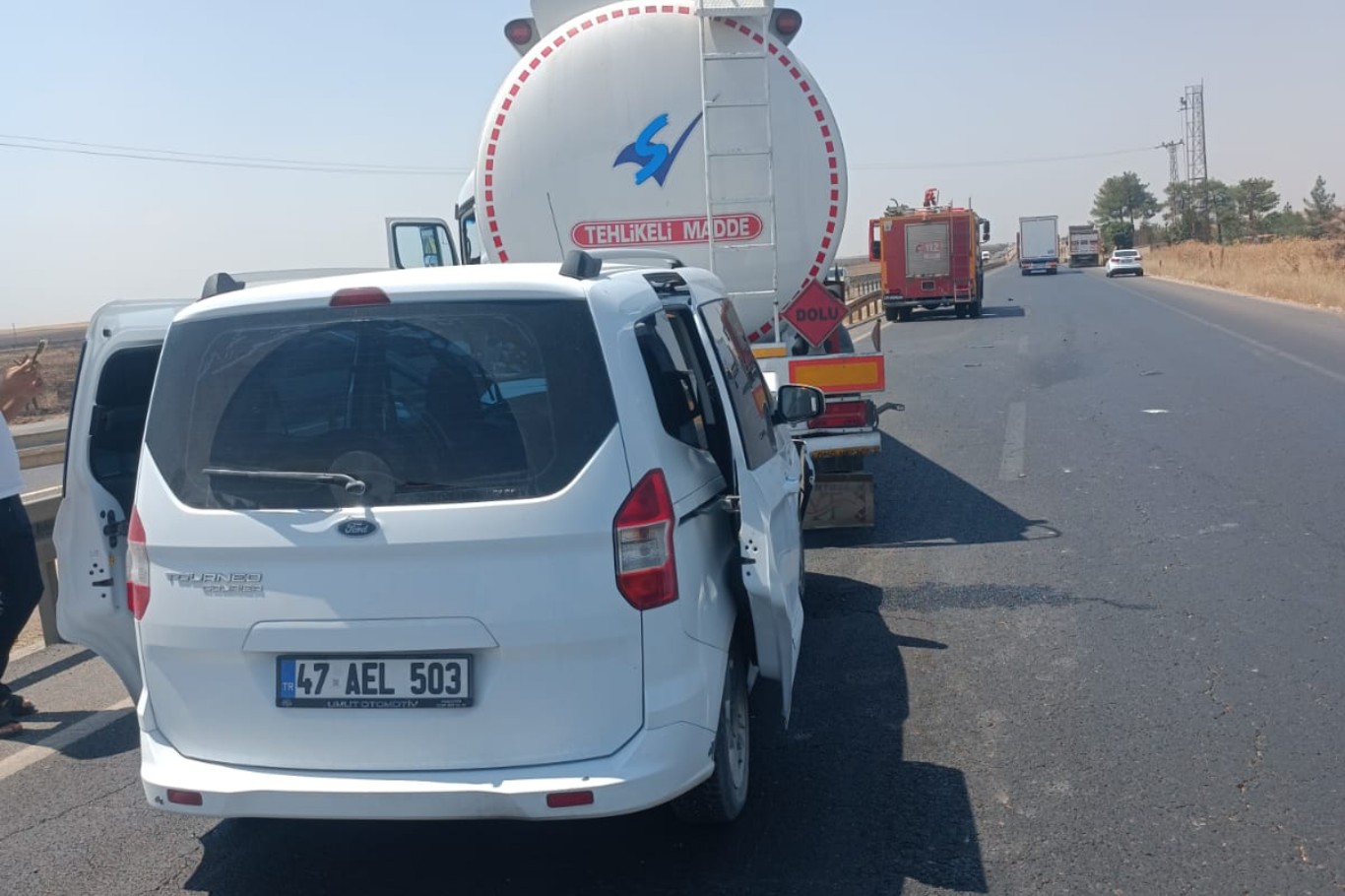 Mardin’de zincirleme kaza: Bir yaralı