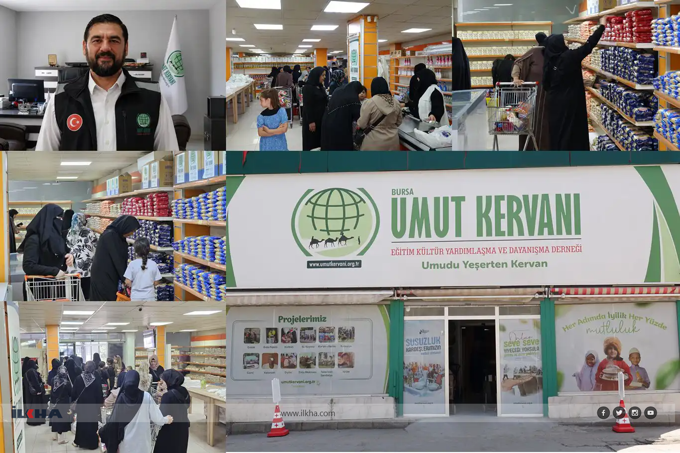 Karwana Hêvîyê li Bûrsayê alîkariya xwarin û pereyan da bi sedan malbatan