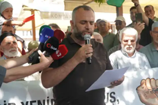 Konya’da Filistin Konvoyu'na destek çağrısı: Bu konvoy Filistin’deki zulme karşı durmak için yola çıktı