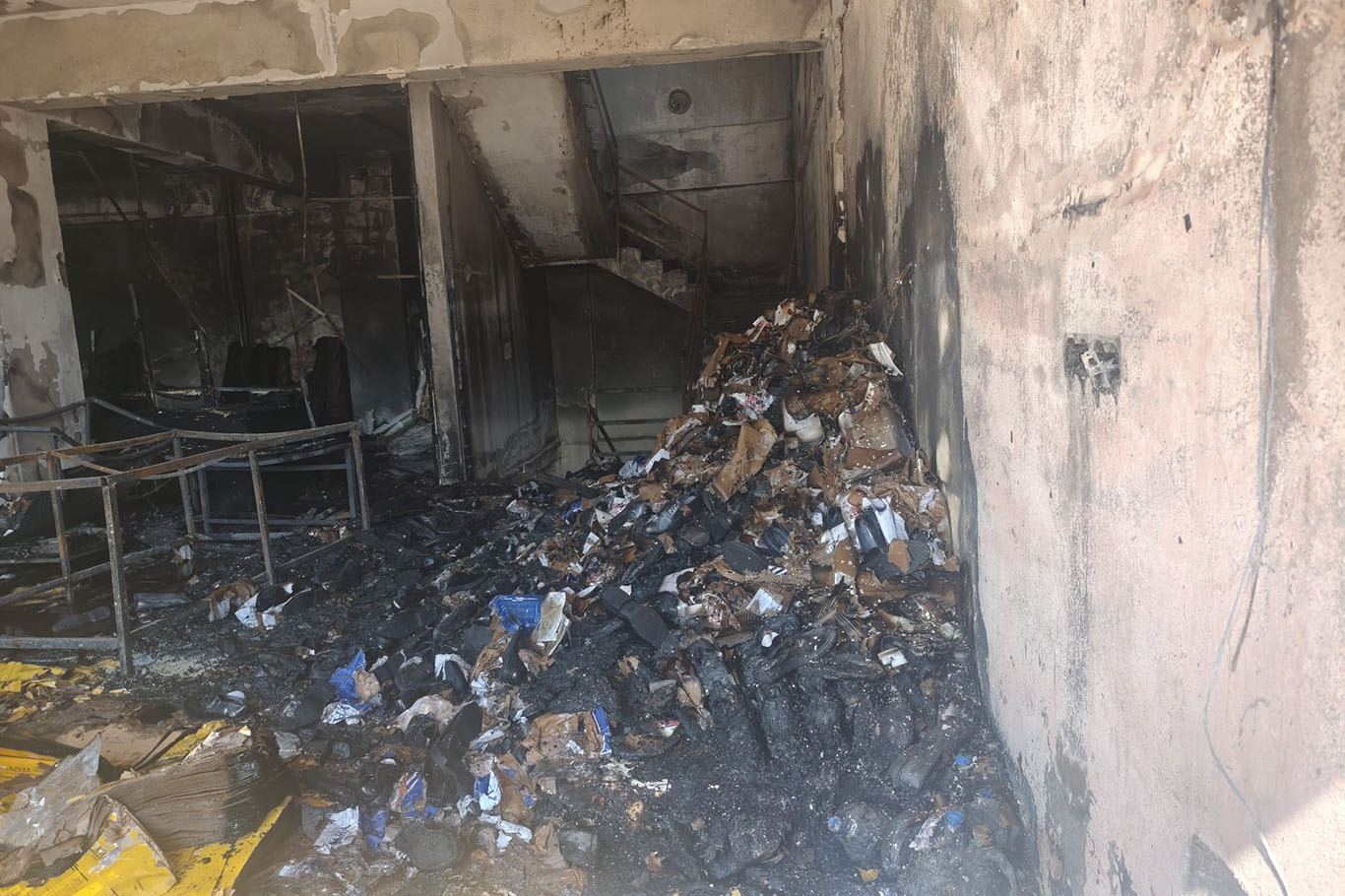 Gaziantep'te iş yerinde yangın çıktı
