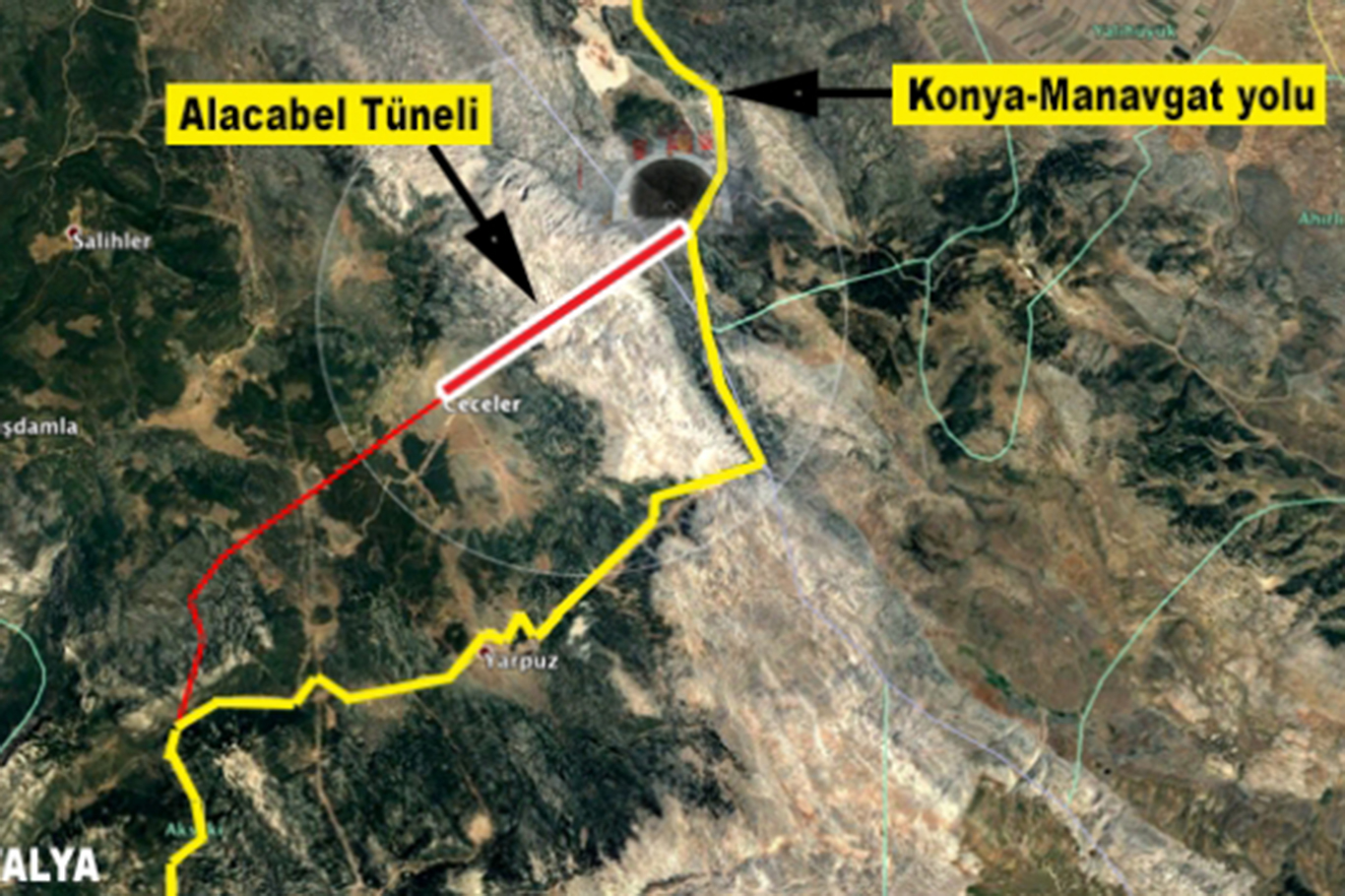 Konya-Antalya yolunda Alacabel Geçidi projesinde sona gelindi