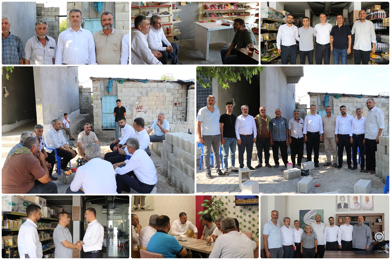 Gaziantep HÜDA PAR heyetinden esnaf ve köylü ziyareti