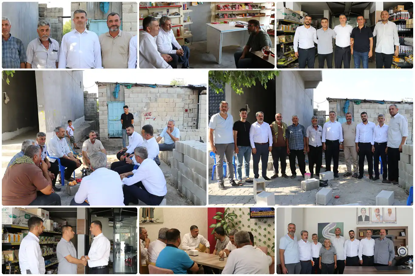 Gaziantep HÜDA PAR heyetinden esnaf ve köy ziyaretleri