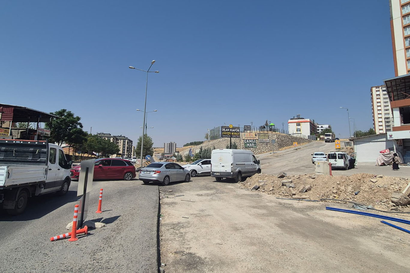 İLKHA'nın gündeme getirdiği kavşakta çalışma başlatıldı