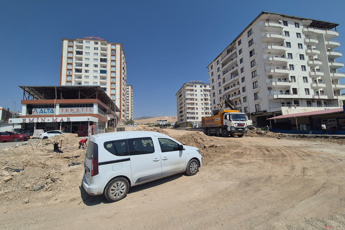 İLKHA'nın gündeme getirdiği kavşakta çalışma başlatıldı