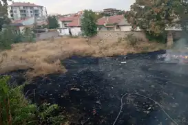 Konya’da müstakil evlerin bulunduğu bölgede yangın paniği