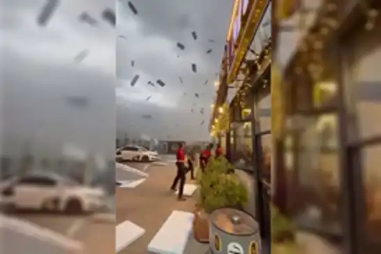 Malatya'da sağanak yağış ve şiddetli rüzgar etkili oldu