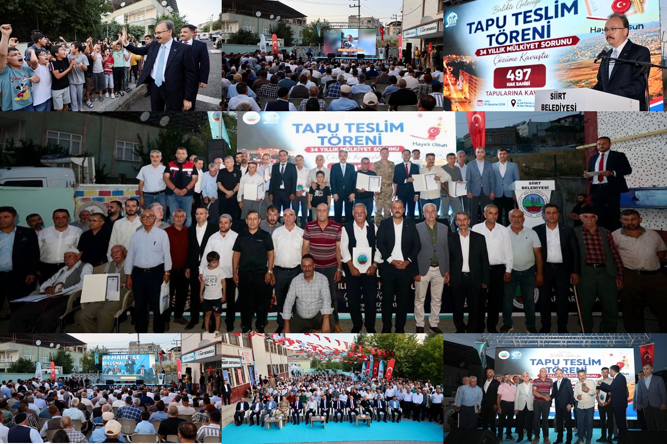 Siirt’te 34 yıllık mülkiyet sorunu çözüldü: 497 vatandaş tapularına kavuştu