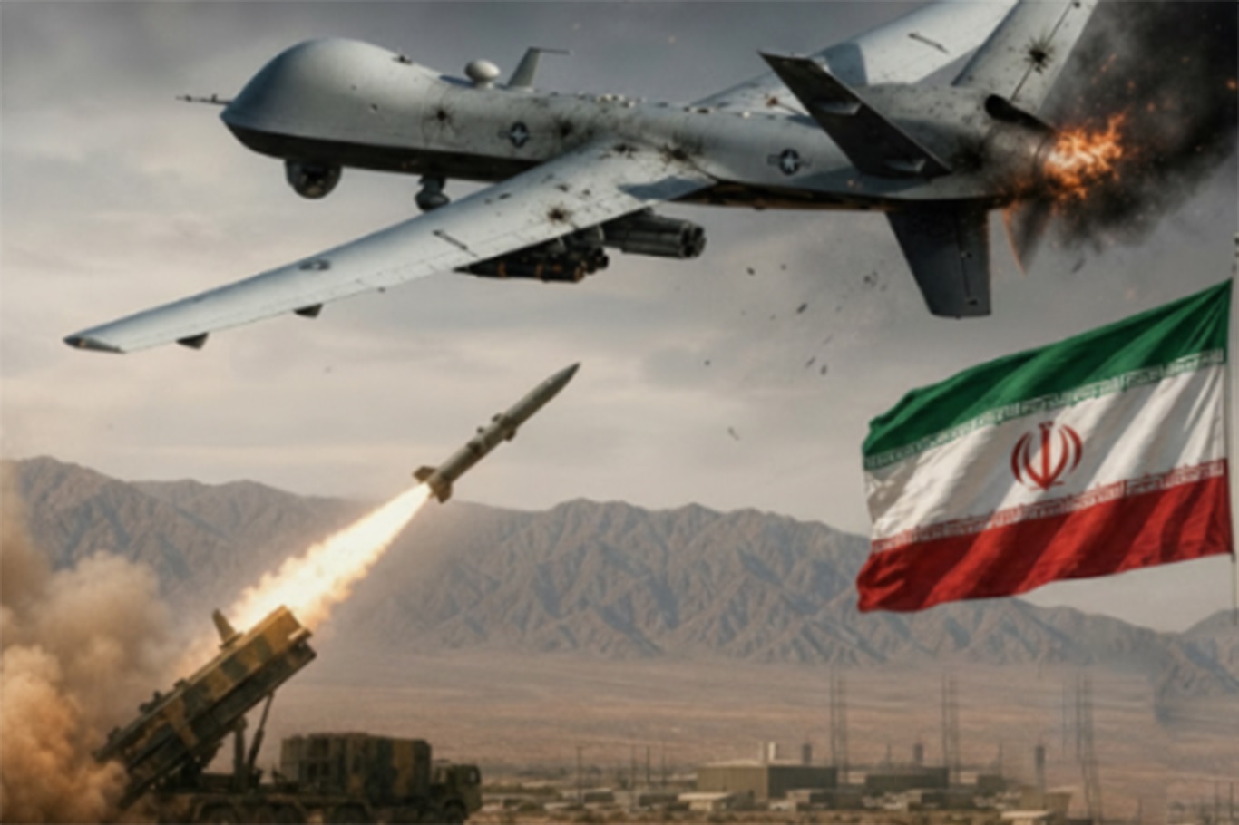 رسانه‌های ایران: یک فروند پهپاد آمریکایی در تنگه هرمز سرنگون شد