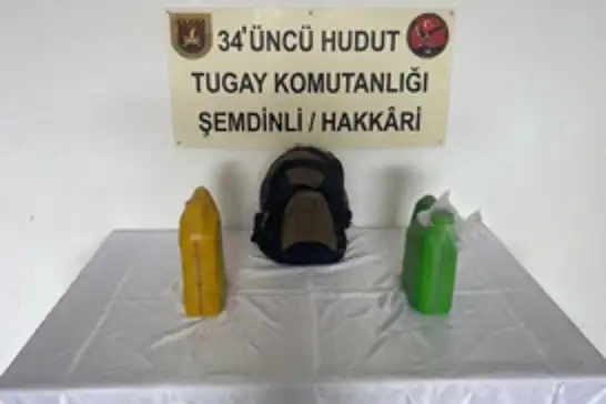 Hakkâri hududunda 8 kilogram uyuşturucu ele geçirildi