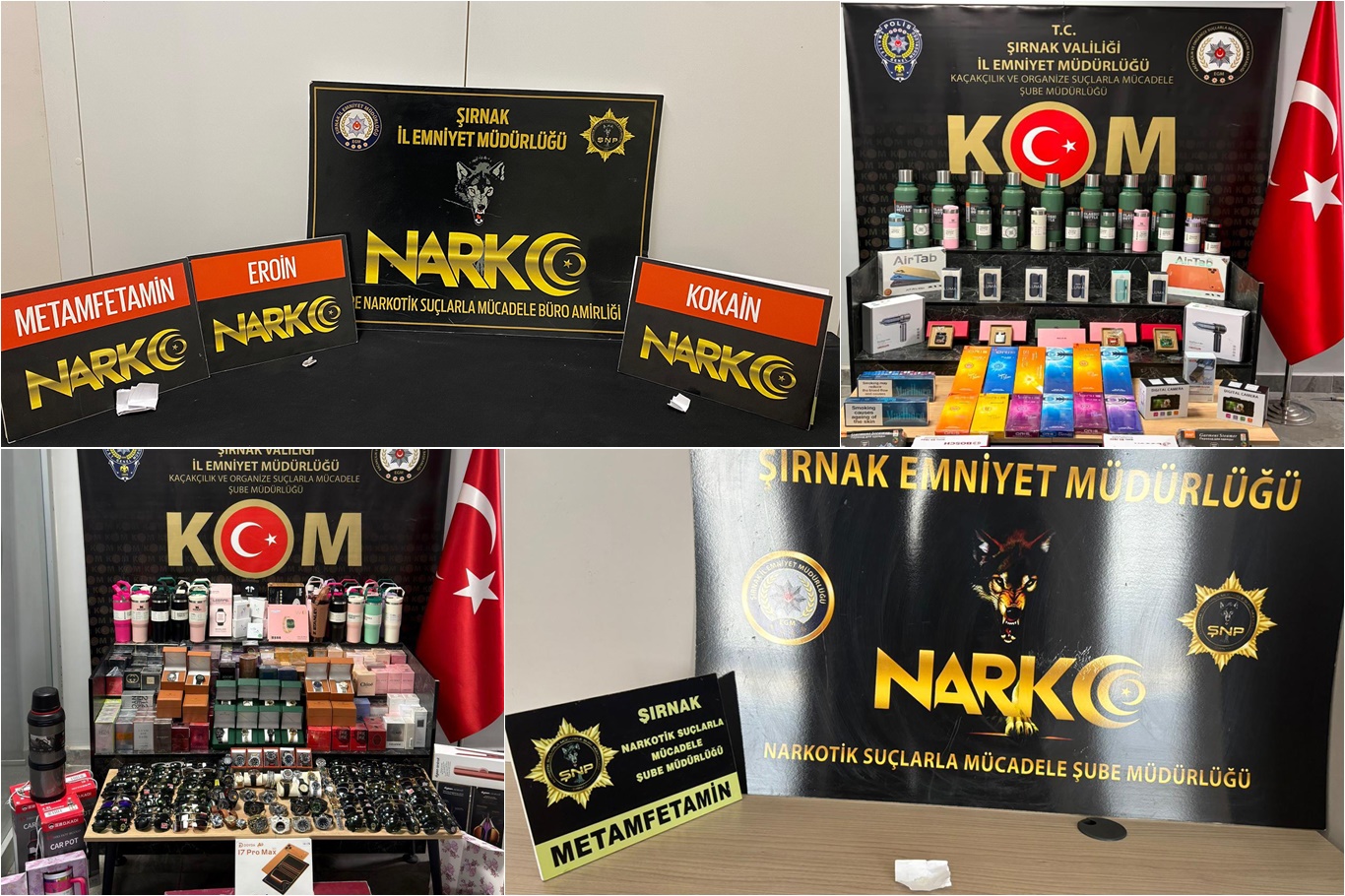 Şırnak'ta narkotik ve asayiş operasyonu: 57 gözaltı