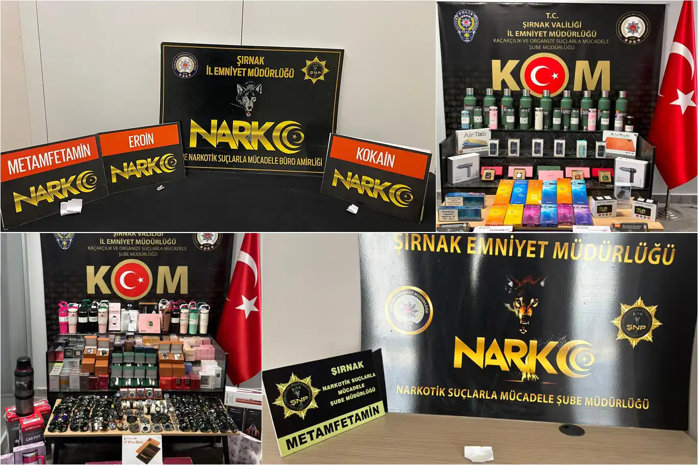 Şırnak'ta narkotik ve asayiş operasyonu: 57 gözaltı