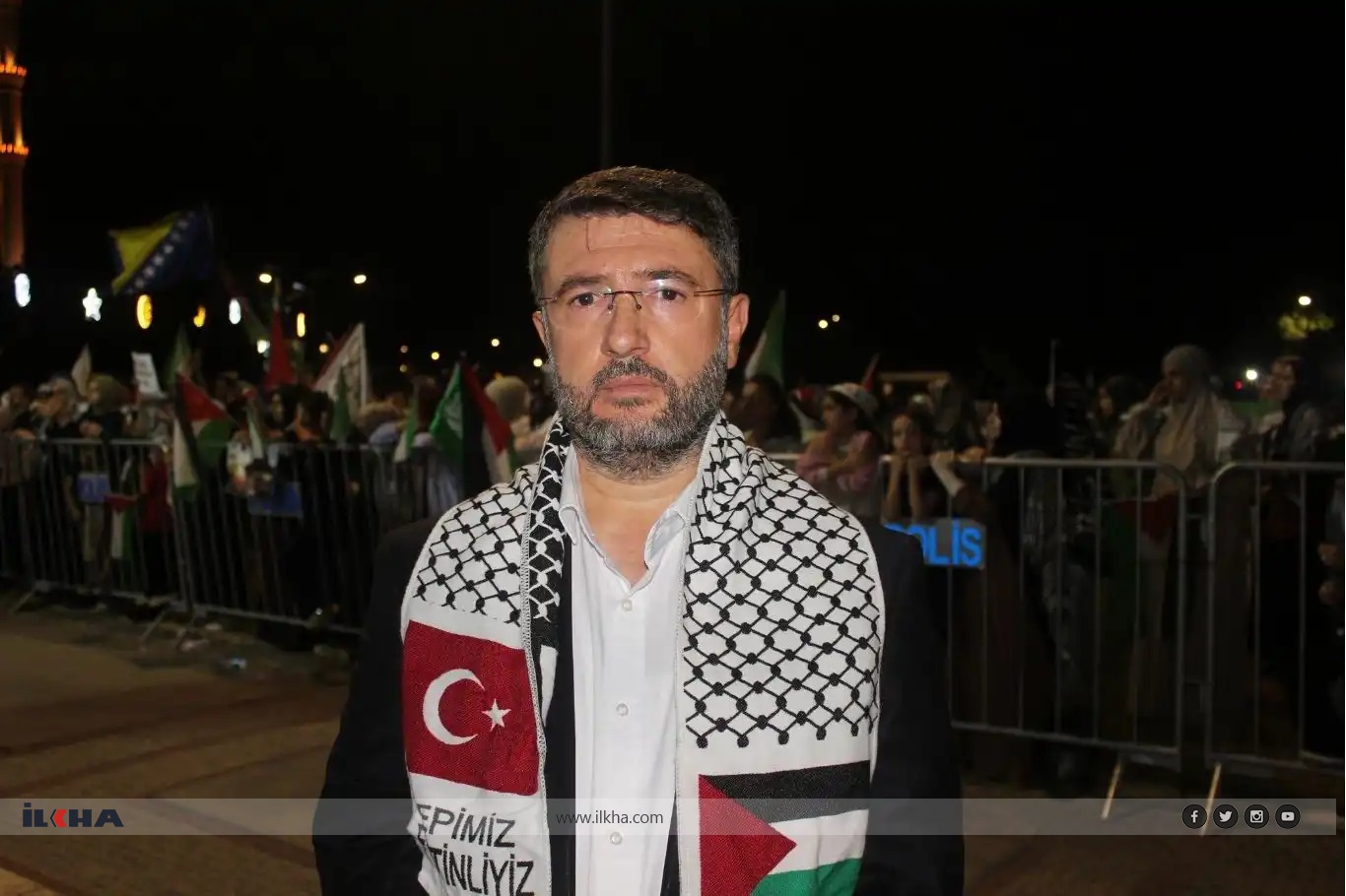 رئيس فرع حزب الهدى في أضنة: لن نسمح بطمس الجرائم المرتكبة في غزة