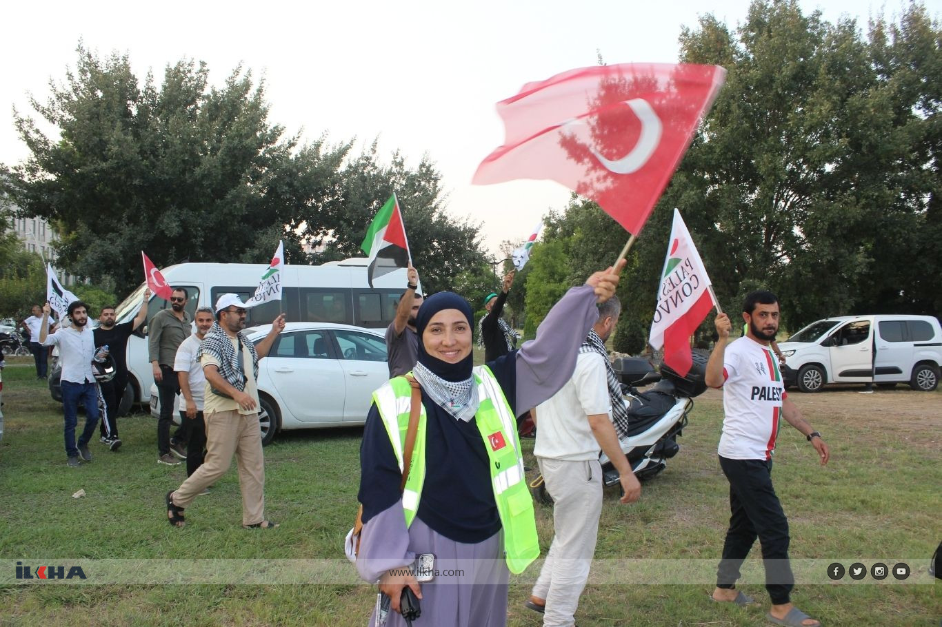 Thousands welcome International Palestine Convoy in Adana, reaffirming support for Gaza