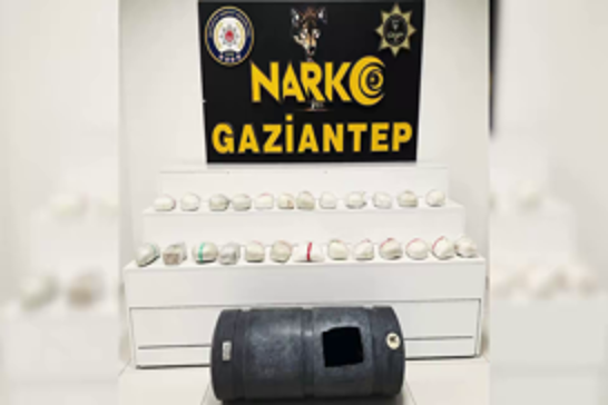 Gaziantep'te yüklü miktarda uyuşturucu ele geçirildi: 1 gözaltı