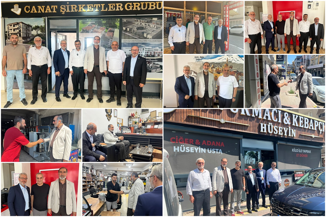 HÜDA PAR Genel Sekreteri Mehmet Hüseyin Yılmaz, İzmir'de esnafı ziyaret etti