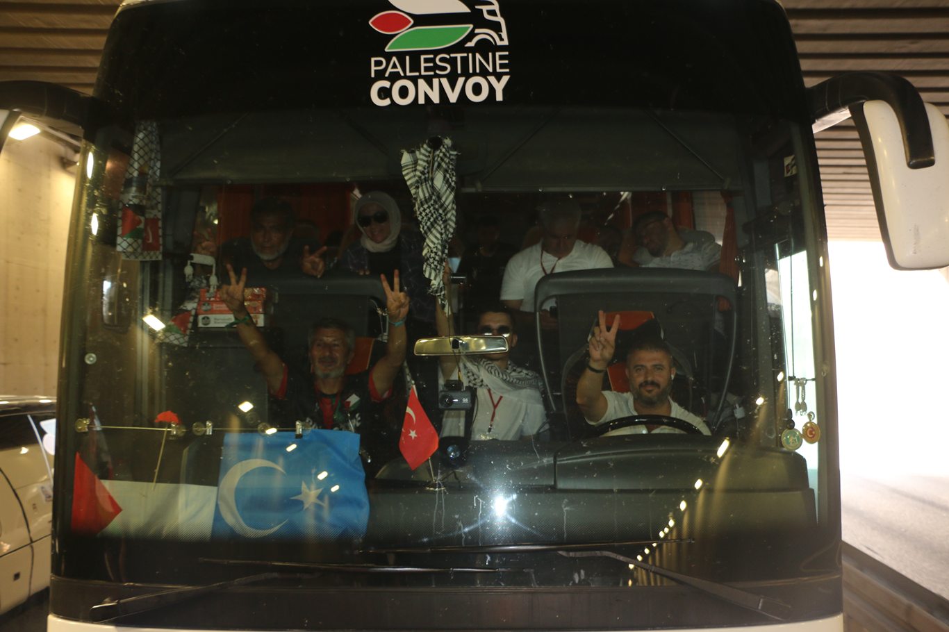 Uluslararası Filistin Konvoyu Şanlıurfa’da karşılandı