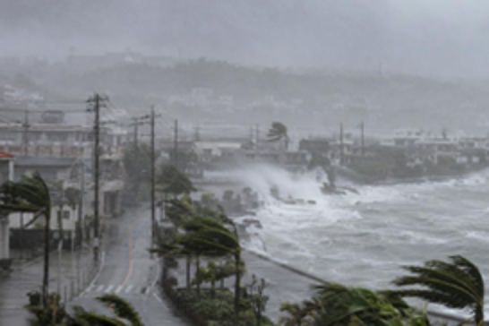 Typhoon Dolphin heads toward China  after leaving thousands without power in Japan