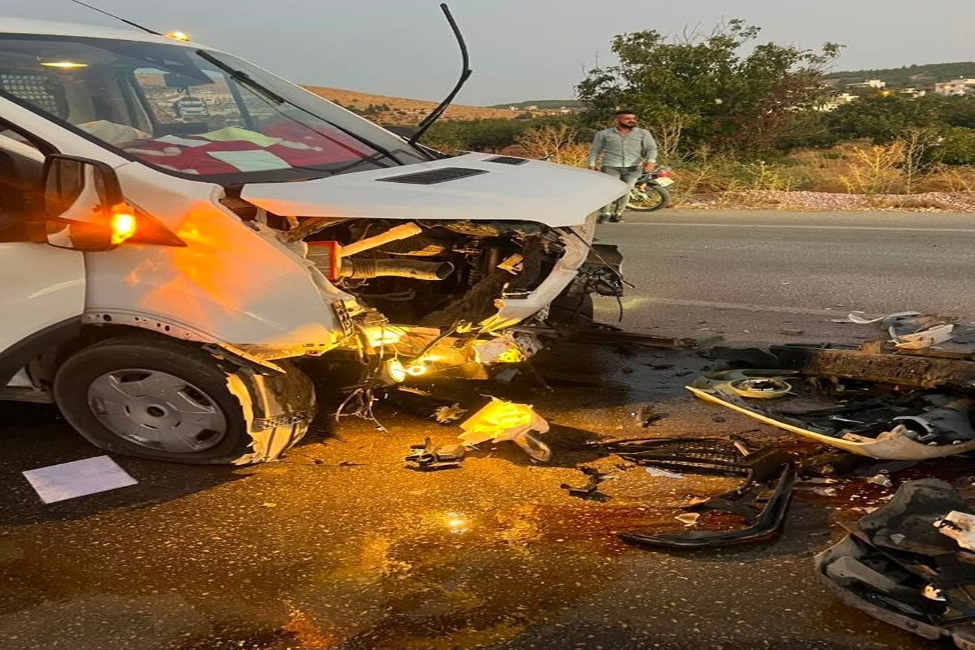 Gaziantep'te iki aracın çarpıştığı kazada 3 kişi yaralandı