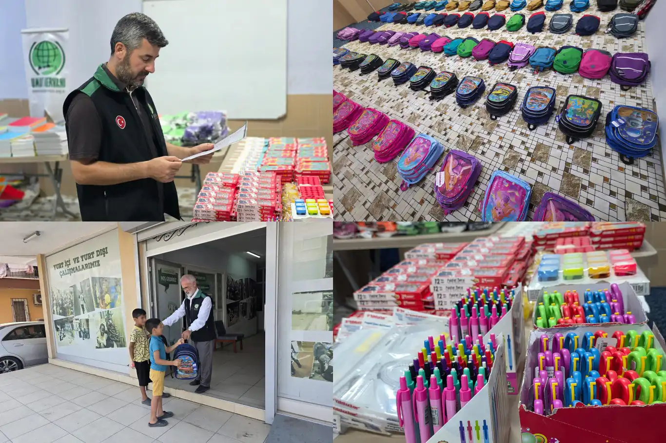  Antalya Umut Kervanından onlarca çocuğa kırtasiye desteği
