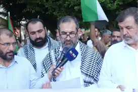 Tarsus'ta "Gazze'de vahşete ve okulların yıkılmasına dur de" çağrısı