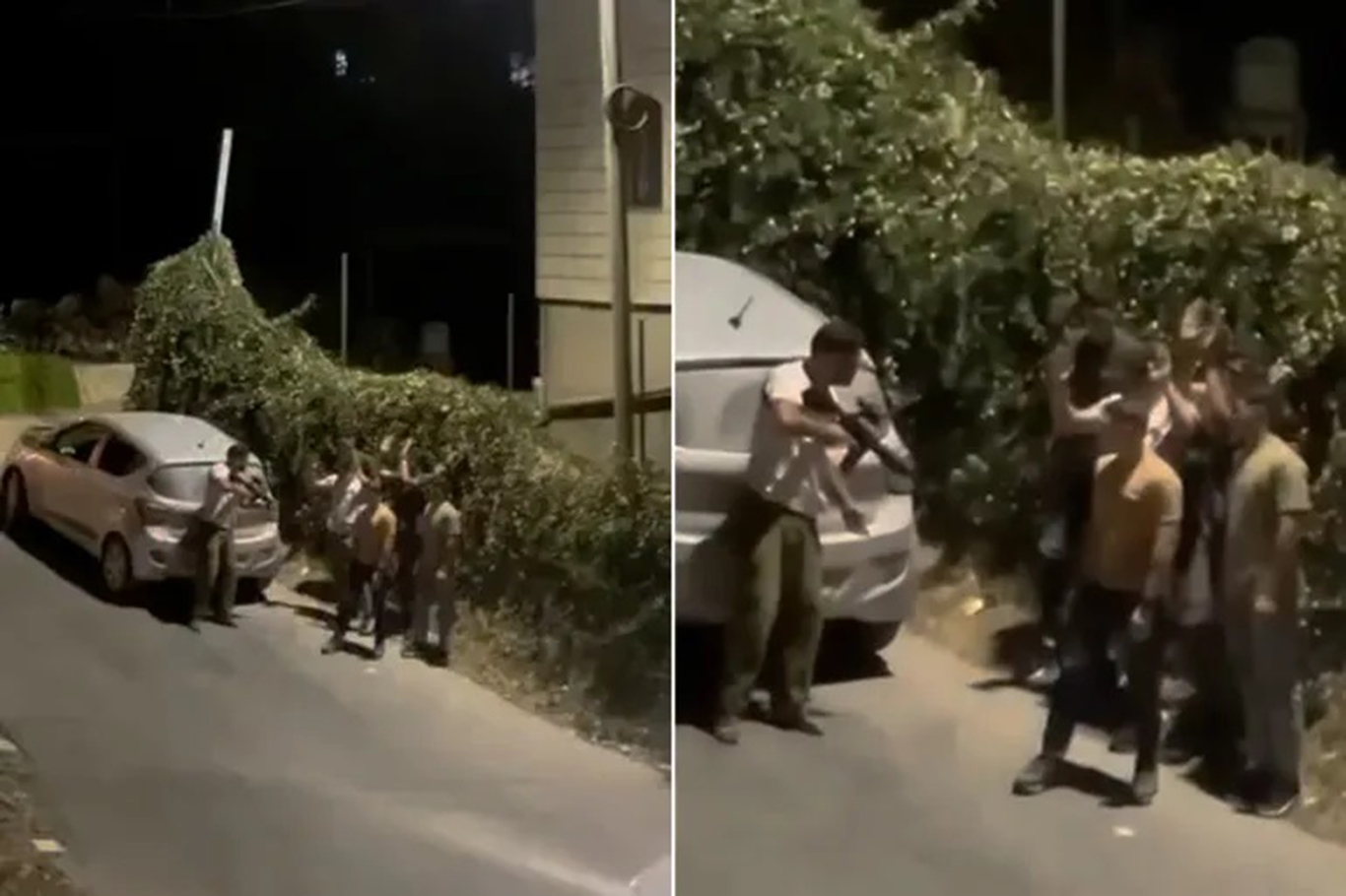 تهدید ۵ کودک فلسطینی توسط یک یهودی مسلح در الخلیل