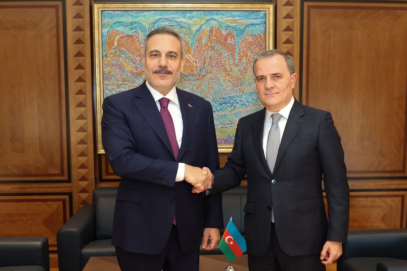 Turkish Foreign Minister Fidan meets Azerbaijan counterpart Bayramov for talks on regional issues