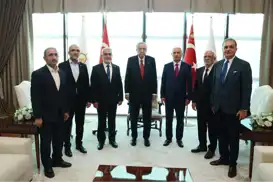 HÜDA PAR Genel Başkanı Yapıcıoğlu, Cumhurbaşkanı Erdoğan ile bir araya geldi