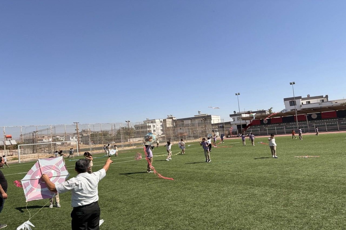 Gaziantep'te uçurtmalar Gazze’deki çocuklar için gökyüzüne bırakıldı