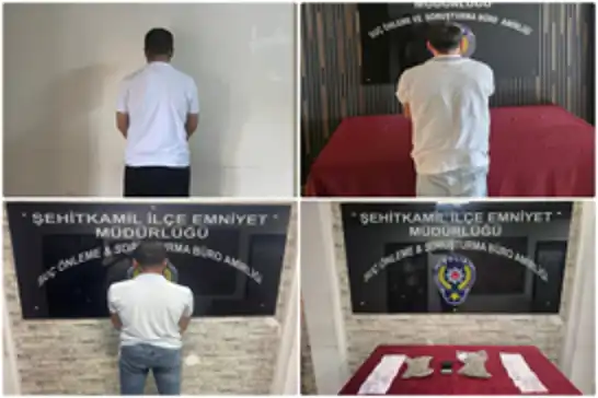 Gaziantep'te 3 şüpheli yakalandı