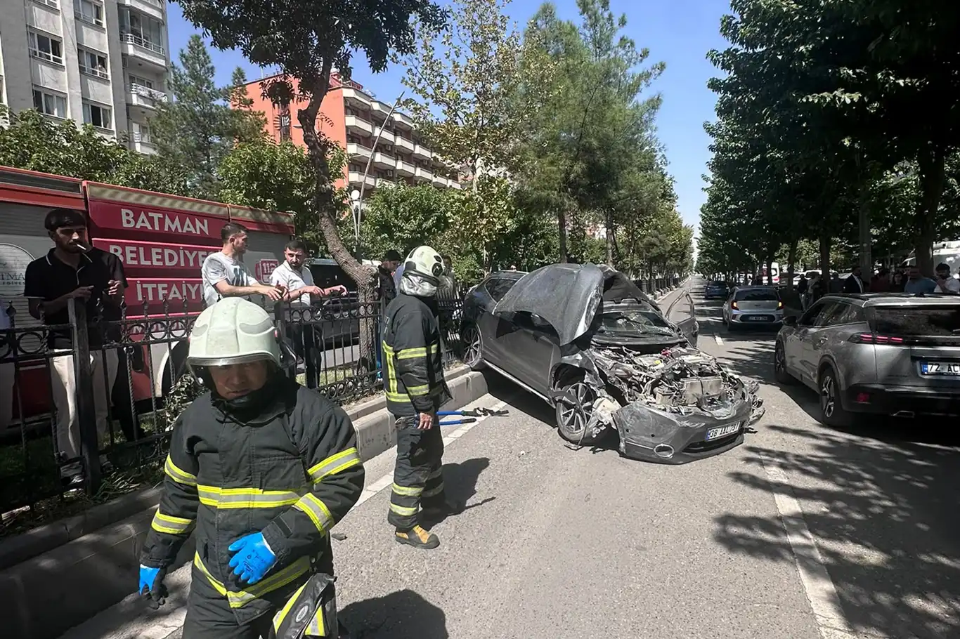 Kontrolden çıkan otomobil takla attı