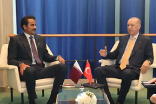Cumhurbaşkanı Erdoğan, Katar Emiri Al Sani ile bir araya geldi