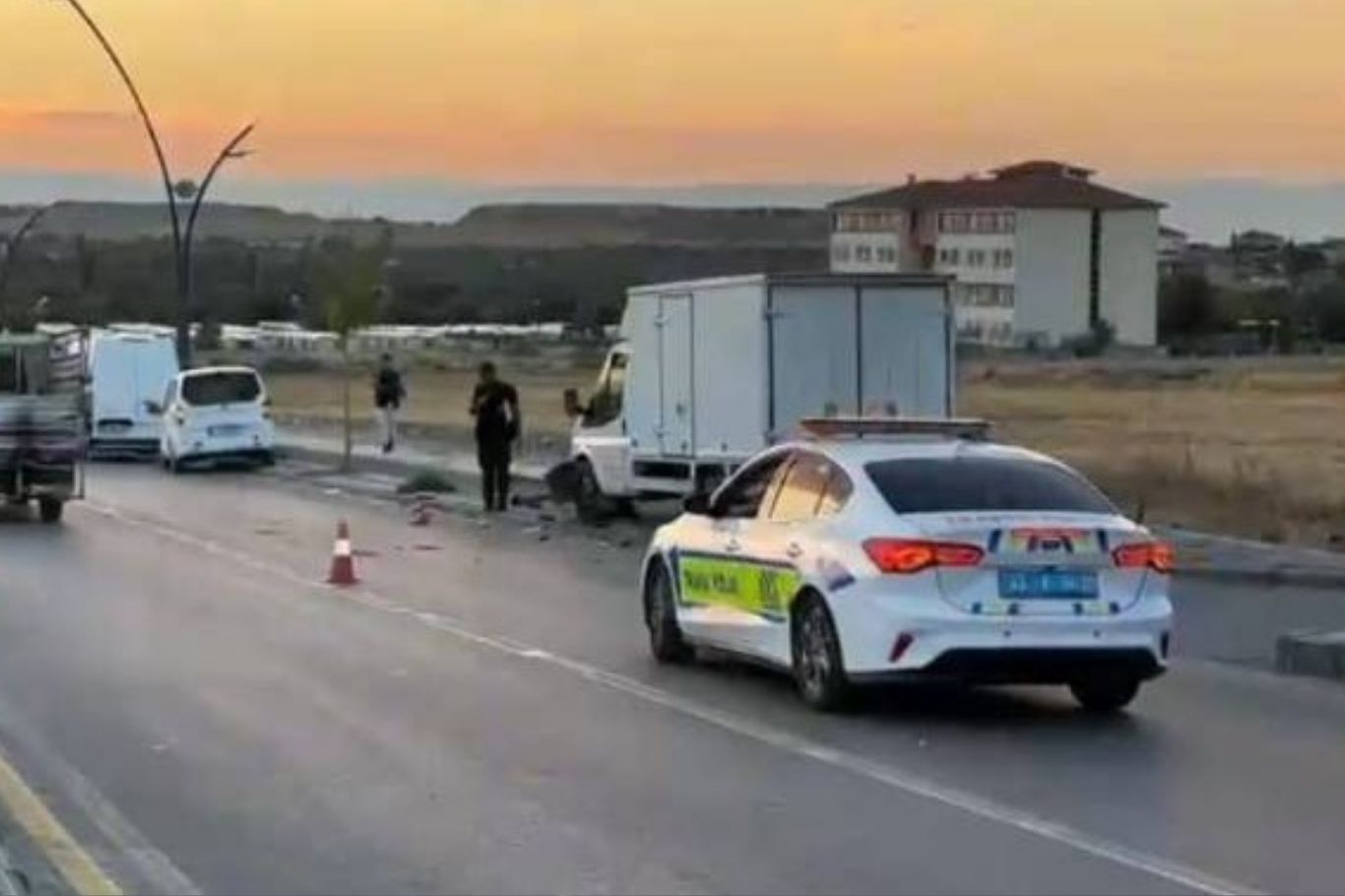Malatya'da kamyonetin çarptığı yaya ağır yaralandı