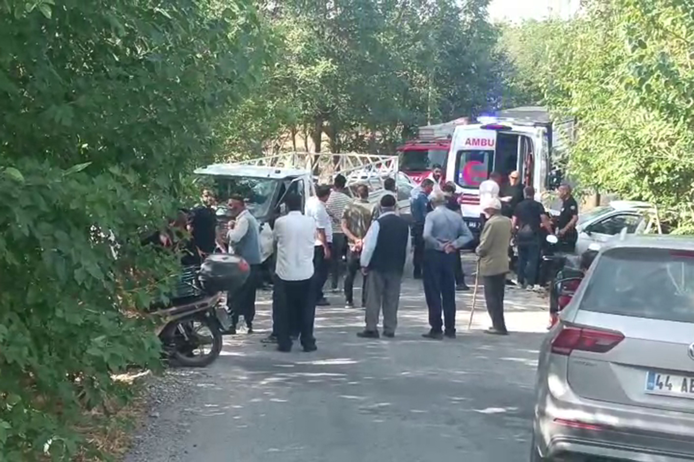 Malatya'da kamyonet ile otomobil çarpıştı: 2 yaralı