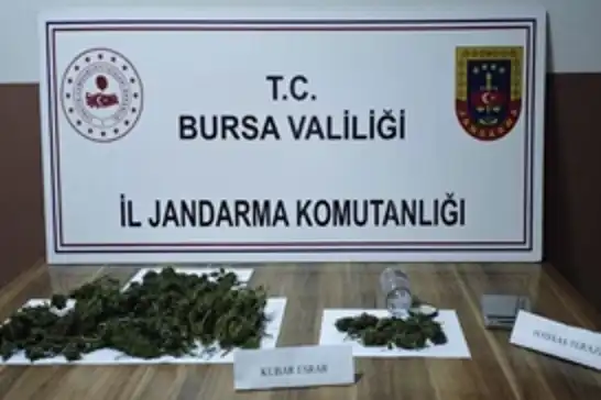 Bursa’da uyuşturucu operasyonu: Bir kilo esrar ele geçirildi