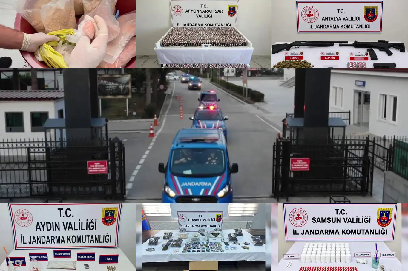 35 ilde uyuşturucu operasyonu: 264 şüpheli gözaltına alındı