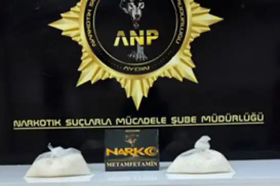 Aydın’da ticari takside 1 kilo 21 gram metamfetamin ele geçirildi