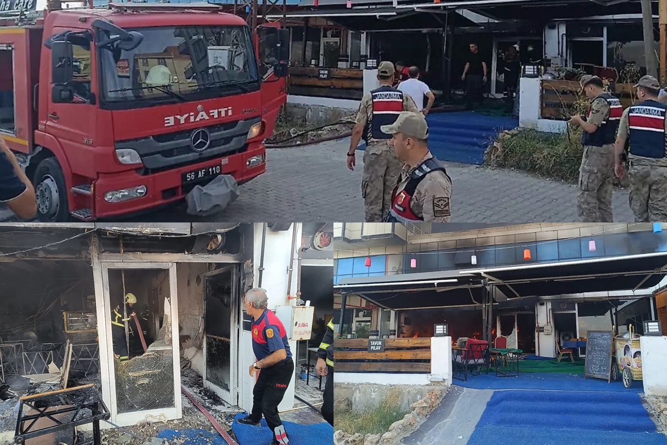 Siirt’te kafede yangın: İş yeri kullanılamaz hale geldi