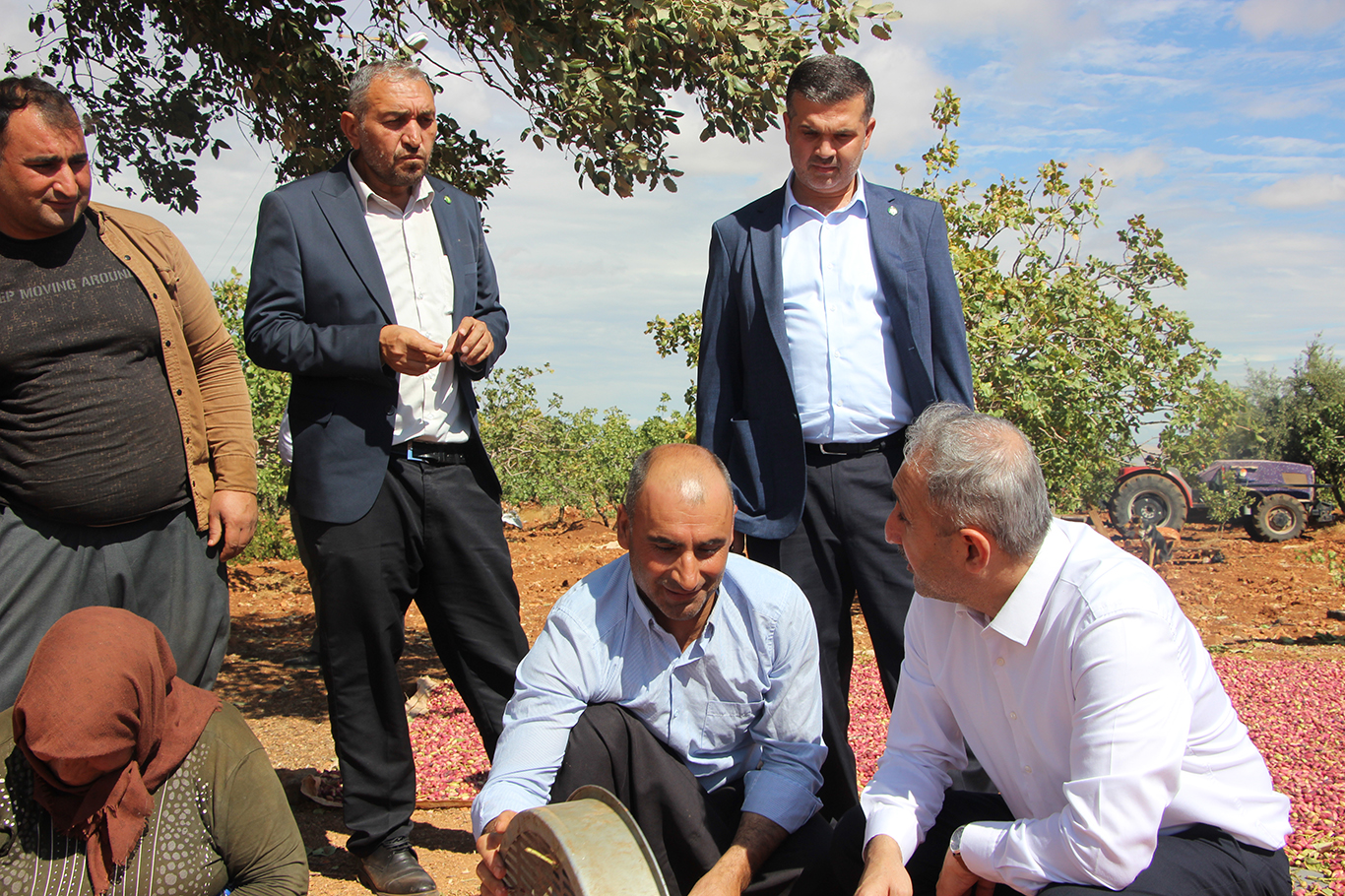 HÜDA PAR'dan fıstık üreticisine destek, Hükûmete çağrı