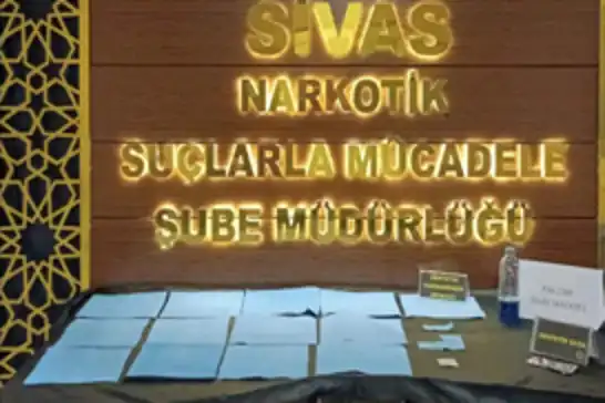 Sivas'ta kağıda emdirilmiş sentetik kannabinoid ele geçirildi: Bir tutuklama
