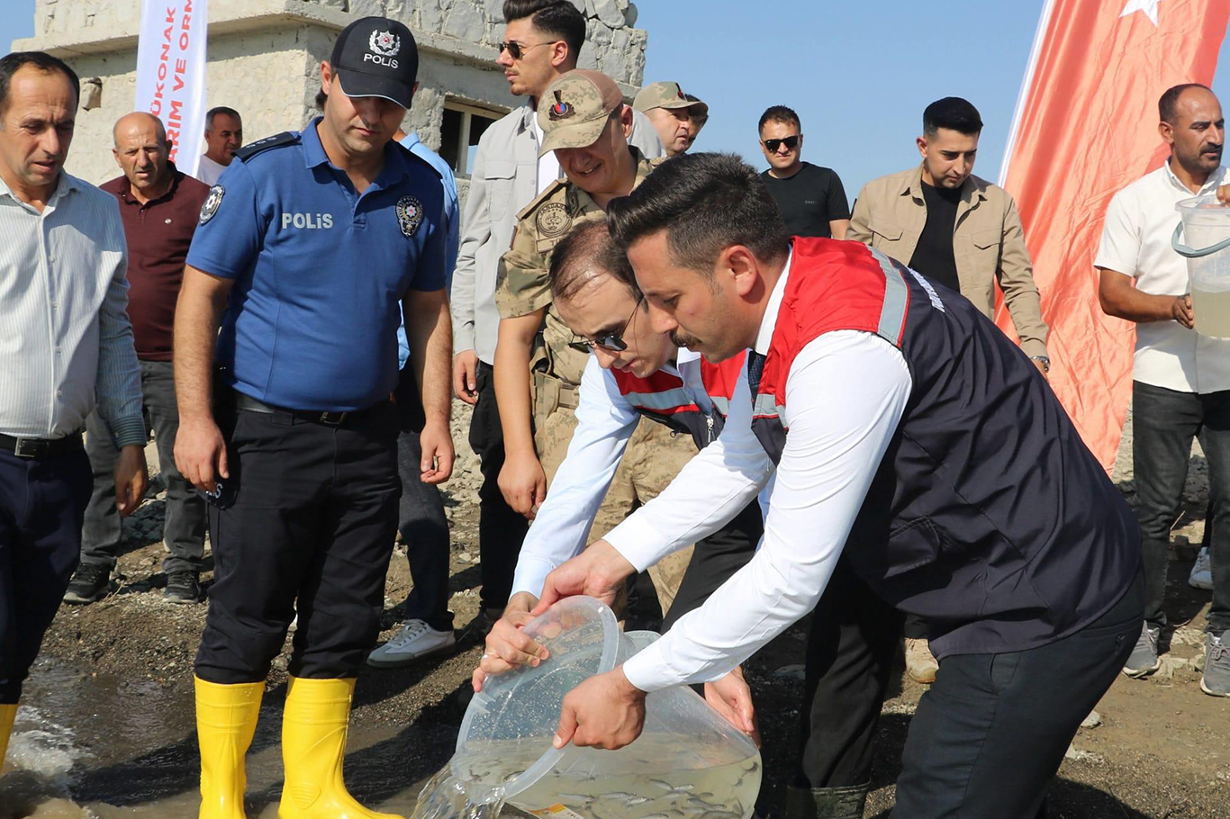 Şırnak'ta 900 bin yavru şabut Ilısu Baraj Gölü’ne  bırakıldı