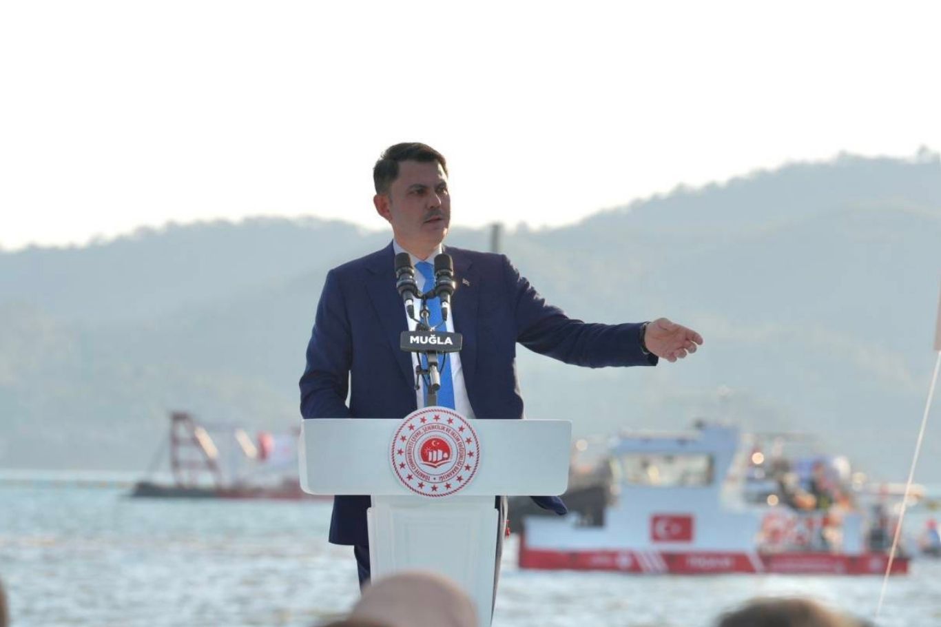 Bakan Kurum: Fethiye Körfezi'nde 16 milyon metreküp dip çamurunu temizleyeceğiz